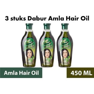 Dabur Amla Haarolie | Hair oil | 450 ml | 3 stuks