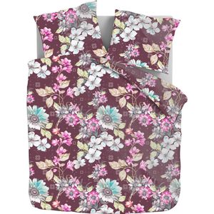 Katoenen Flanellen Dekbedovertrekset Flower - 200x220 + 2*60x70cm