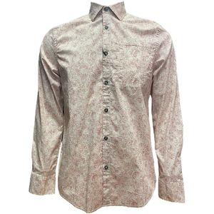 PME Legends - Overhemd - Wit / Rood - Maat S