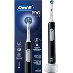 Oral-B Pro series 1 Black Roterende-oscillerende tandenborstel Zwart