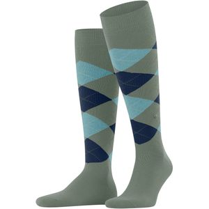 Burlington King lang gedessineerd katoen kniekousen heren groen - maat 40-46