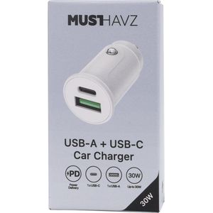 Musthavz GoEasy USB-A + USB-C Car Charger 30W