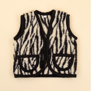 Moonrise wollen vest zebra kids 110-116
