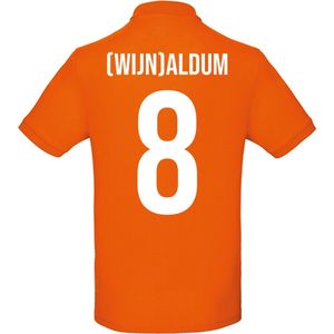 Oranje polo - (Wijn)aldum - Koningsdag - EK - WK - Voetbal - Sport - Unisex - Maat M