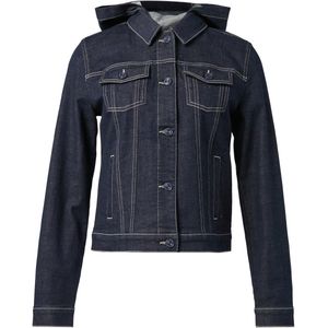 comma - Indoor-Jacke - Denim - Dames - Gewassen Afwerking - Afneembare Capuchon