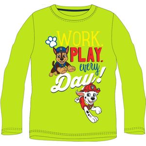 PAW Patrol Shirt - Groen - Katoen - Maat 98