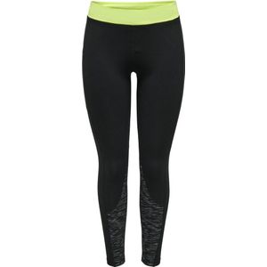 ONLY PLAY - LEGGING - DAMES - ZWART - MAAT M - MET ZIJZAKJE -