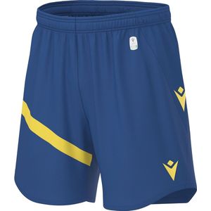 Macron Shen Eco Short Heren - Royal / Geel | Maat: XXL