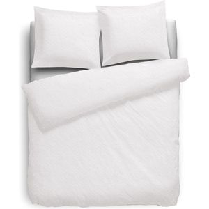 Dekbedovertrek 180gr m2 Hoogwaardig Flanel Uni - wit 200x200/220cm