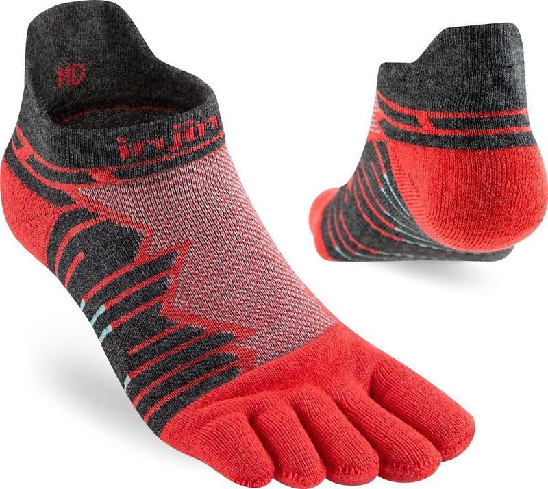 Injinji - Ultra Run No-Show - Teensokken - Onyx