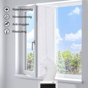 Smartzo Universele Raamafdichtingskit - 400cm - Wit - Airconditioner - Raamafdichter - Raamafdichtingskit mobiele airco