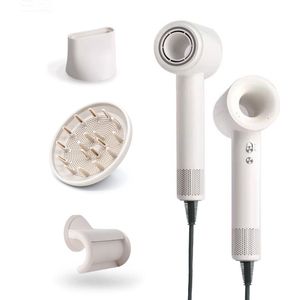 Hoge snelheid haardroger met Plasma & Ionische technologie – 400g lichtgewicht reisfohn - snel drogen, stil & veilig (geen haarinzuiging)-Hair dryer