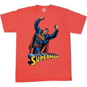 Superman Flying T-Shirt - Large - Rood