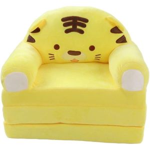 Jojoy - Uitschuifbare Kinderstoel - Kinderbank - Kindersofa - Kinderfauteuils - Kinderzetel - Slaapbank - Geel - KIDSOFA
