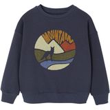 Sweater - Marineblauw - Bouclette - Voor Jongens