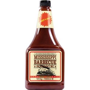Mississippi - BBQ Saus | Barbecue saus | Sweet 'n spicy - Fles 1560ml