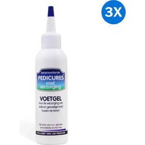 3x Samenwerkende Pedicures Voetgel (voorheen Voetschimmel) Samenwerkende Pedicures - Werkt tegen schimmelinfecties - Hoofdingrediënten: Aloë Vera / Amandelolie