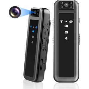 Spy Camera HD 1080p kleine camera 180° draaibare lens draagbare videocamera beveiligingscamera ondersteuning foto en video met loop-opname - Mini-camera met body en videorecorder