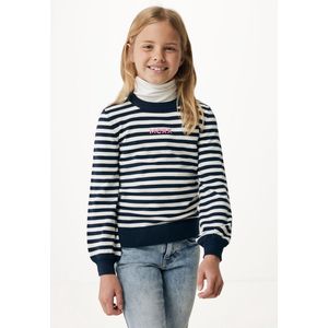 Mexx Striped Ballon Pullover Navy - Maat 122-128
