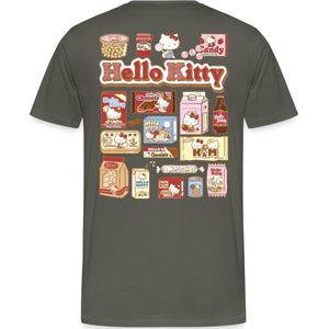 Hello Kitty Snack Collage Premium T Shirt Heren