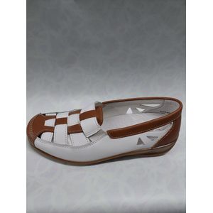 ROHDE 1178 / instappers / wit - bruin / maat 42