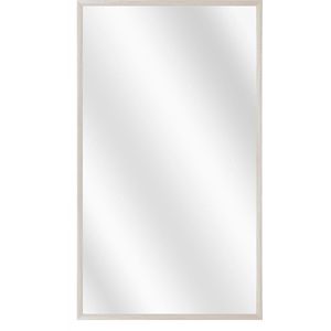 Spiegel met Luxe Aluminium Lijst - Wit Eik - 20x50 cm