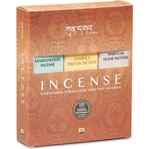 Gangchen Himalaya Natuurlijke Wierook Cadeauset (6 pakjes met 20 stokjes)