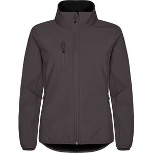 Clique - Classic Softshell Jacket - Donkergrijs - Dames