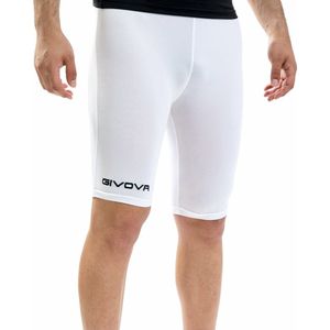 Thermoshort/slidingbroekje wit, Givova P004, maat M, geborduurd logo