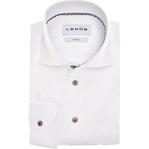 Ledub - Modern Fit New - Overhemd - Wit - Maat 39