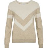 VILA - VIRIL O-NECK DETAIL KNIT TOP - NOOS - Dames - Gebreide truien