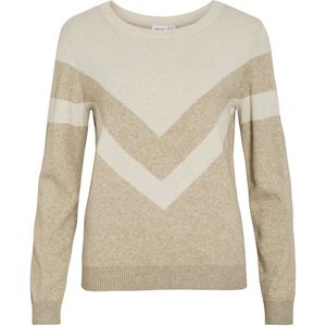 VILA - VIRIL O-NECK DETAIL KNIT TOP - NOOS - Dames - Gebreide truien