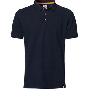 SKOT Polo Duurzaam - Navy Classic - Blauw - Slim Fit - Maat S