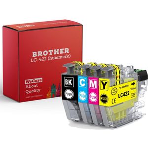4-pack | Geschikt voor Brother LC422 XL inktcartridges - MFC - J5340DW - J5345DW - J5740DW - J6540DW - J6940DW