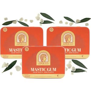 Ultieme Mastic Bundel 3x40g – 100% Natuurlijke Kaaklijn Trainer | Harde Kauwgom uit Chios | Suikervrij | Kaaktrainer | Halal