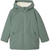 Regenjas - Saliegroen - Gevoerde Regenjas met Capuchon voor Jongens