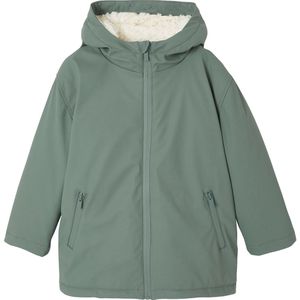 Regenjas - Saliegroen - Gevoerde Regenjas met Capuchon voor Jongens