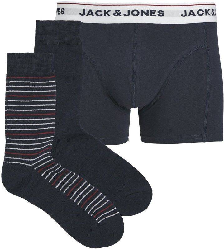 JACK & JONES - JACORDINARY GIFTBOX - Heren Sokken + Boxershort - Maat L