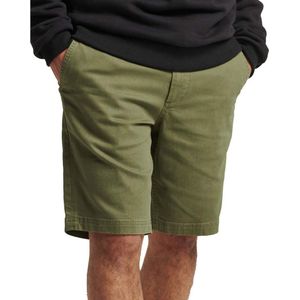 Superdry Vintage Officer Chinoshorts Groen 38 Man