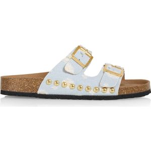 Geox - Simbyos - Lage Schoenen - Blauw en Beige - Lichtgewicht en Ademend