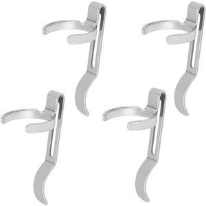 Allecto Plus - Zaklampclip 420 van roestvrij staal met 18 mm binnendiameter - Vervangingsclip voor zaklampen, tasclip met penlicht - UNICRAFTALE