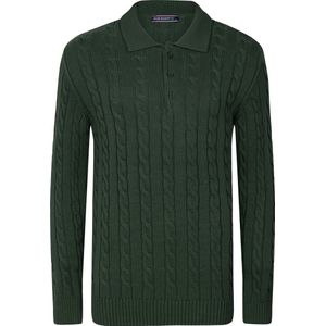 Felix Hardy - Polo Trui - Groen - Lange Mouwen - Polokraag