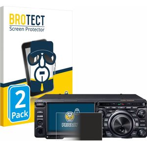 BROTECT - privacy screenprotector voor Yaesu FT-DX10 - Folie Beschermfolie Blauwlichtfilter (2 Stuks)