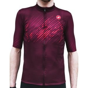 Castelli Fietsshirt korte mouwen Heren Bordeaux Rood - Giungla Jersey Bordeaux-2XL