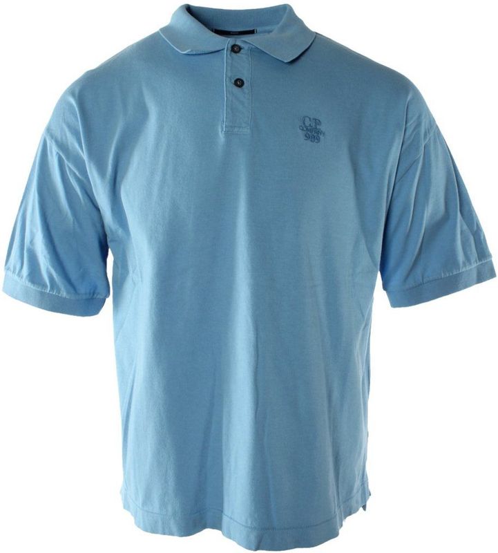 C.p. Company - Blauwe Polo Shirt - Heren - Box Fit - Katoen