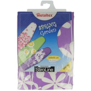 Metaltex - Stiro Line Strijkhoes Spring Garden - 100% Katoen 145gr/m² - 140x55 cm - Diverse Decors