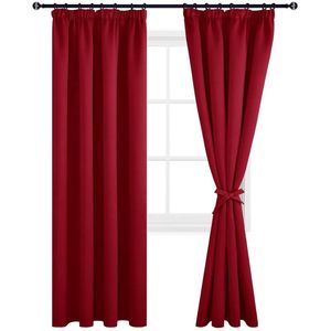 Verduisteringsgordijnen met Tiebacks - Elegant en Functioneel - Set van 2 - 228x228 cm