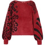 myMo - ROCKS - Trui - Bloedrood / Zwart