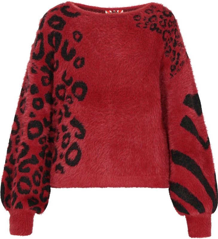 myMo - ROCKS - Trui - Bloedrood / Zwart