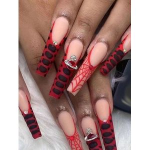 24 stuks spider kunstnagels - plaknagels - nepnagels